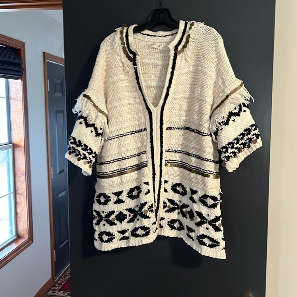 Anthropologie oversized sweater top size xs/s